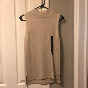 Gold sparkly Banana Republic sweater tank top